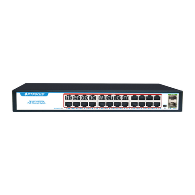 Factory OEM/ODM 24 Port POE Switch 24*10/100/1000mbps POE Port 2*1000mbps SFP Up-Link Port